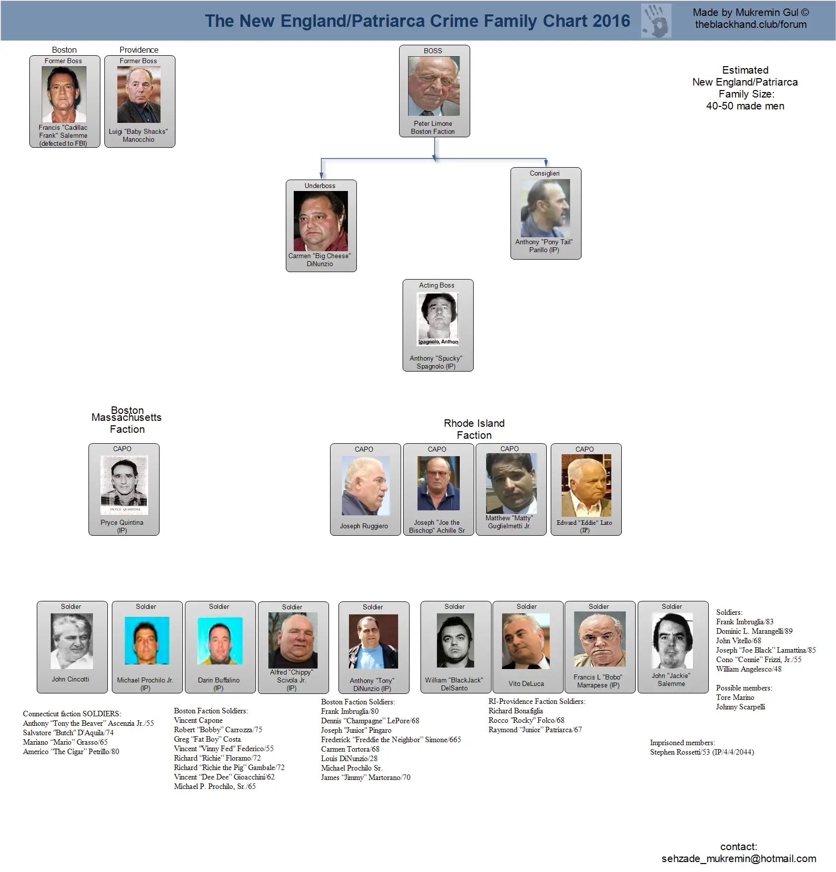 the gambino crime family chart