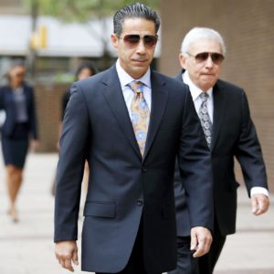 "Skinny Joey" Merlino walking into Philadelphia Federal Court, 2014